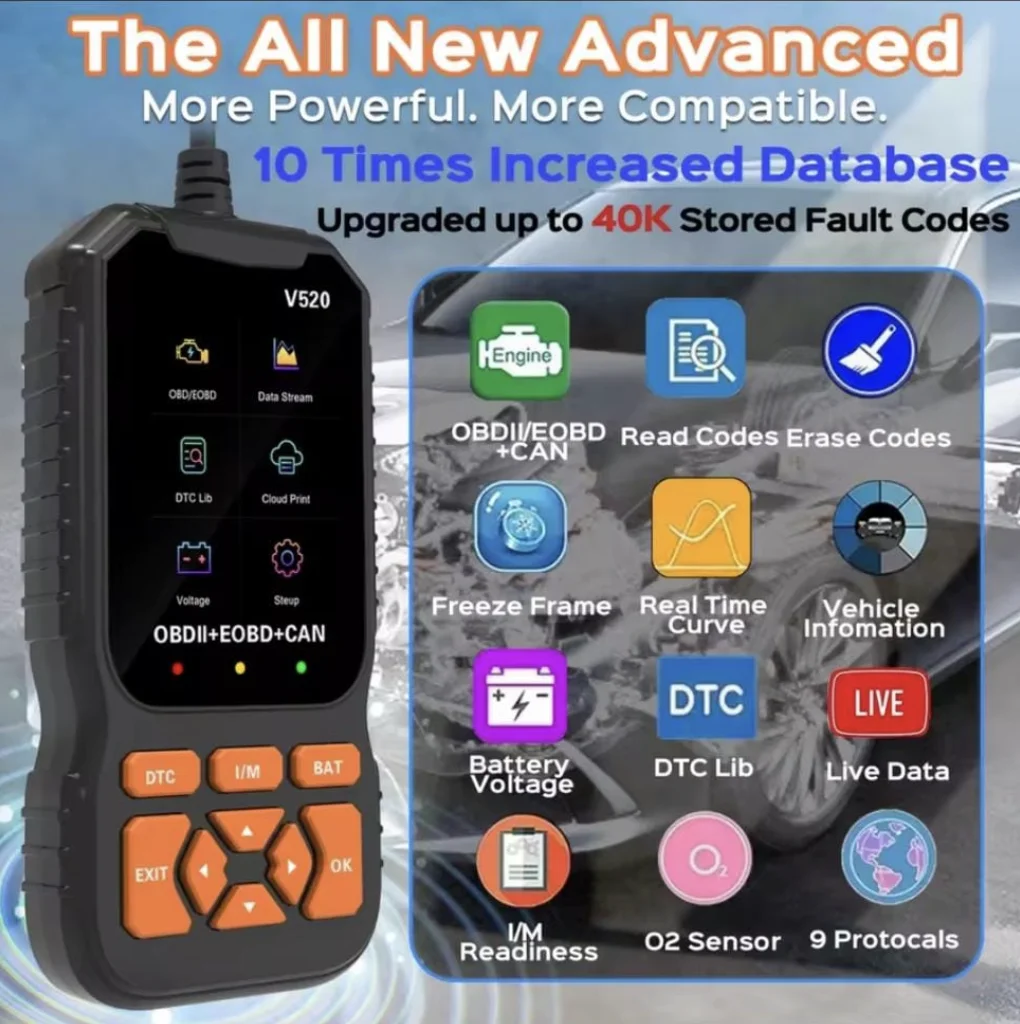 Escaner OBD2 V520 EOBD CAN